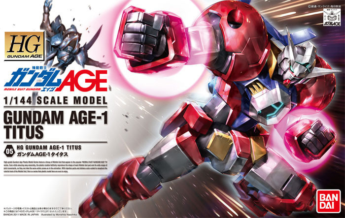 Bandai Gundam HG AGE-05 Gundam AGE-1 TITUS 1/144 Scale Kit (4543112716231)