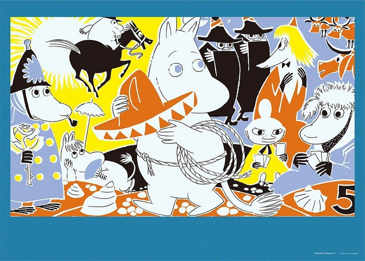 Yanoman Jigsaw Puzzle 05-1001 Moomin Wild Adventure (500 Pieces) (4979817060018)