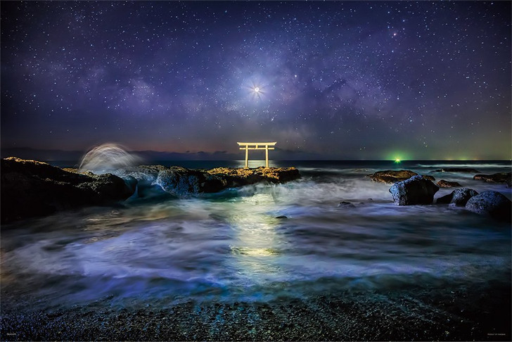 Yanoman Jigsaw Puzzle 10-1295 Oarai Isosaki-jinja Shrine (1000 Pieces) (4979817132951)