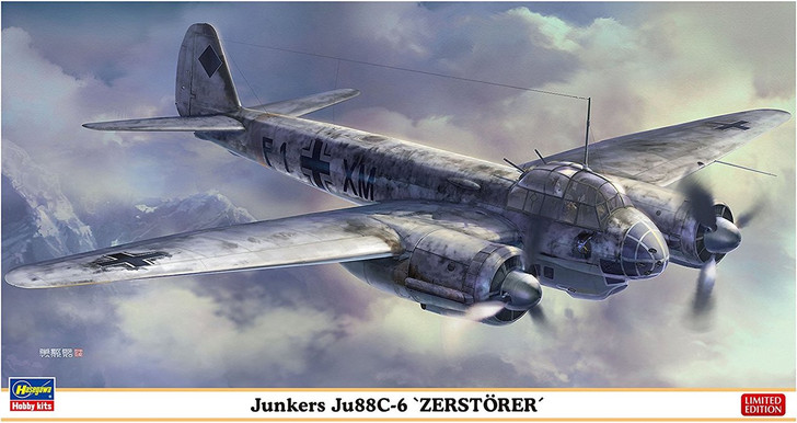 Hasegawa 02245 Junkers Ju88C-6 "Zerstorer" 1/72 scale kit