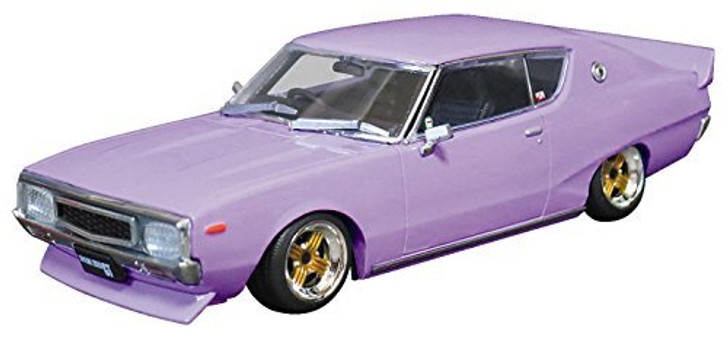 Aoshima DISM 80474 Nissan Skyline Custom Style Purple 1/43 scale model