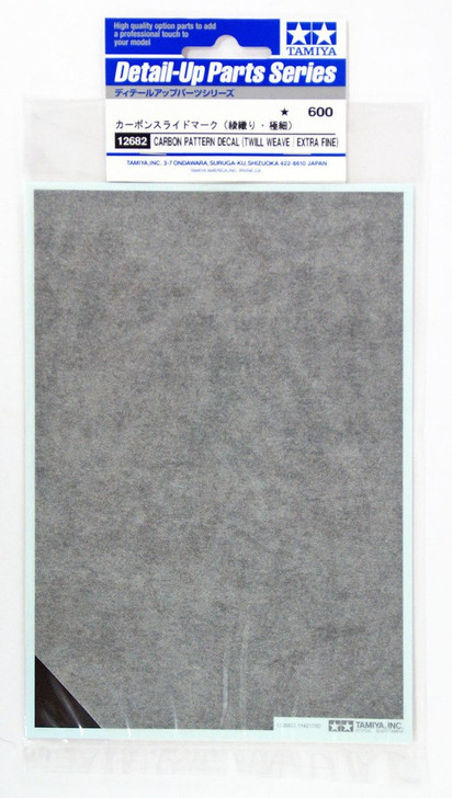 Tamiya 12682 Carbon Pattern Decal Set Twill Weave/Extra Fine