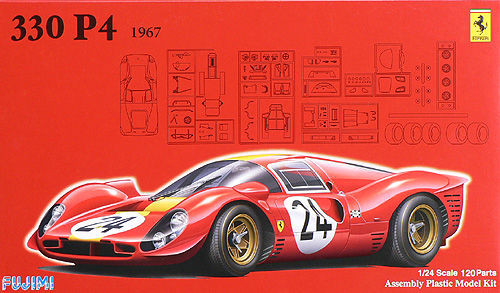Fujimi FR-14 Ferrari 330 P4 with Etching Parts 1/24 Scale Kit (4968728123868)