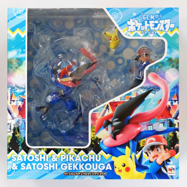 Megahouse 823794 G.E.M. Series Pokemon Ash & Pikachu & Ash's Greninja Figure