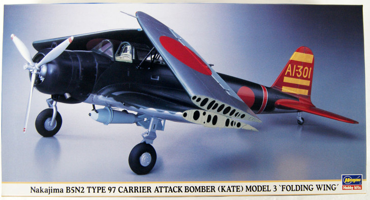 Hasegawa 09553 Nakajima B5N2 Type 97 Carrier Attack Bomber (Kate) Model 3 1/48 (4967834095533)