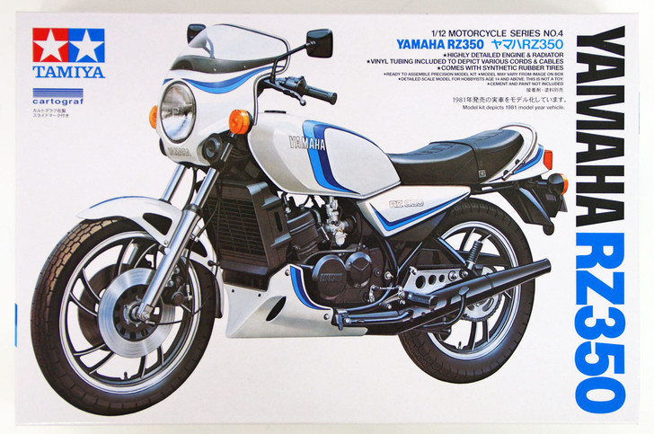 Tamiya 14004 Yamaha RZ350 1/12 scale kit (4950344964017)
