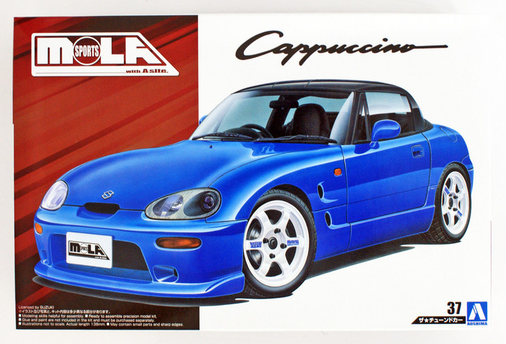 Aoshima 54345 MOLA Sports EA11R cappuccino '91(SUZUKI) 1/24 Scale Kit (4905083054345)