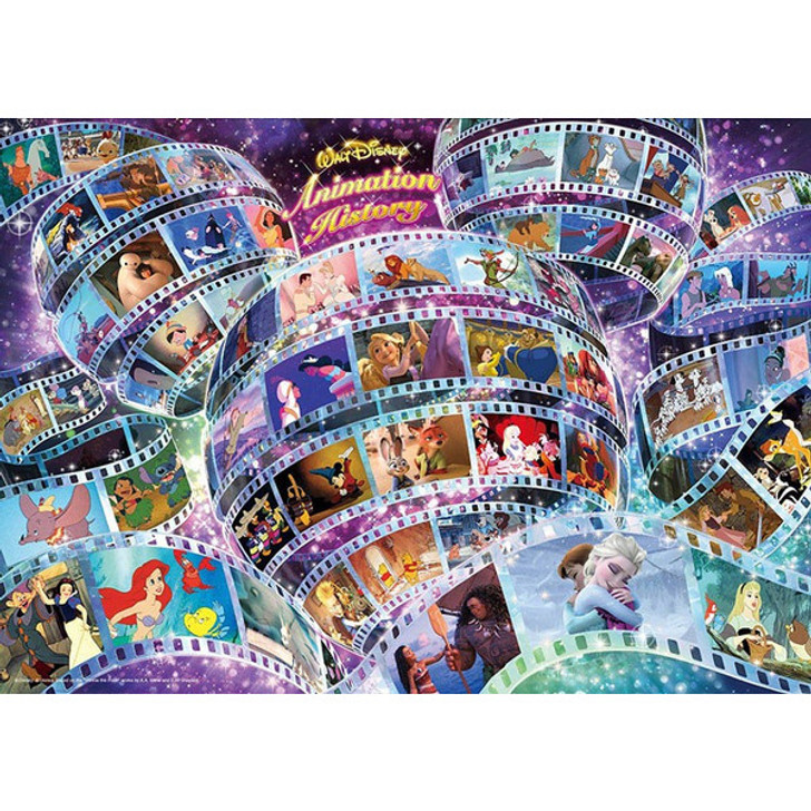 Tenyo Japan Jigsaw Puzzle D-300-002 Disney Animation History (300 Pieces)