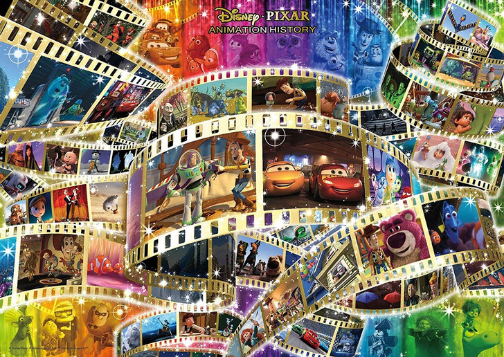 Tenyo Japan Jigsaw Puzzle D-300-003 Disney Pixar Animation History (300 Pieces)