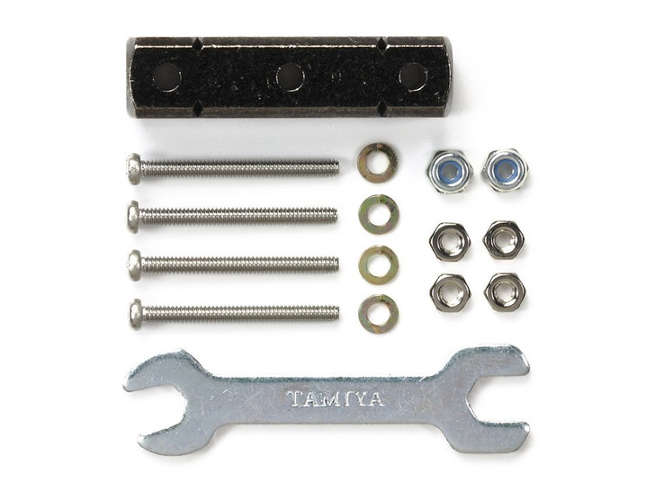 Tamiya 95344 Mini 4WD Mass Damper Block 8 x 8 x 32 mm/Black (4950344953448)