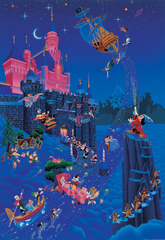 Tenyo Japan Jigsaw Puzzle D-108-981 Disney Mickey Mouse Magical (108 Pieces) (4905823849811)