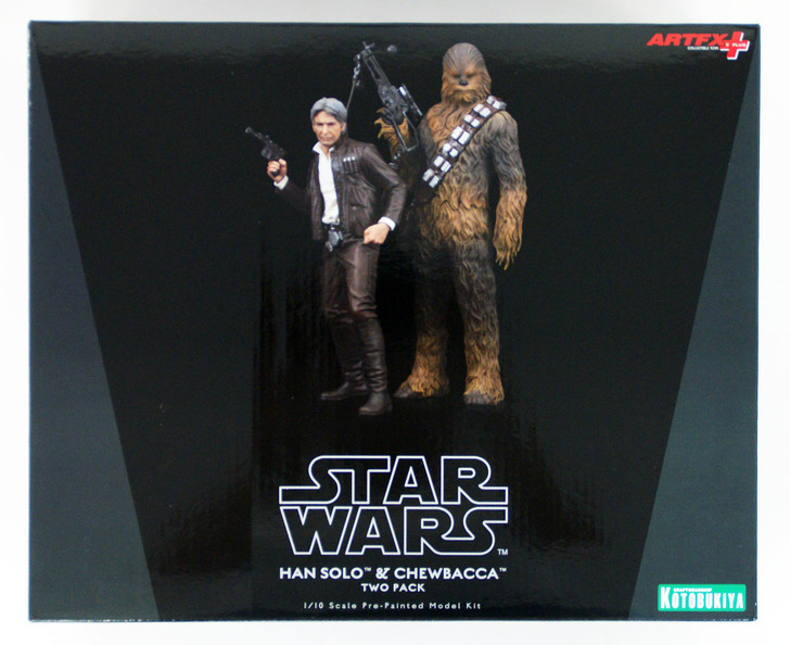 Kotobukiya SW120 ARTFX+ Han Solo & Chewbacca 1/10 Scale Set of 2 Figure (Star Wars The Force Awakens) 