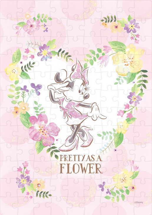Epoch Jigsaw Puzzle Decoration 72-006 Disney Minnie Mouse Baby Pink (108 Pieces) (4977389720064)