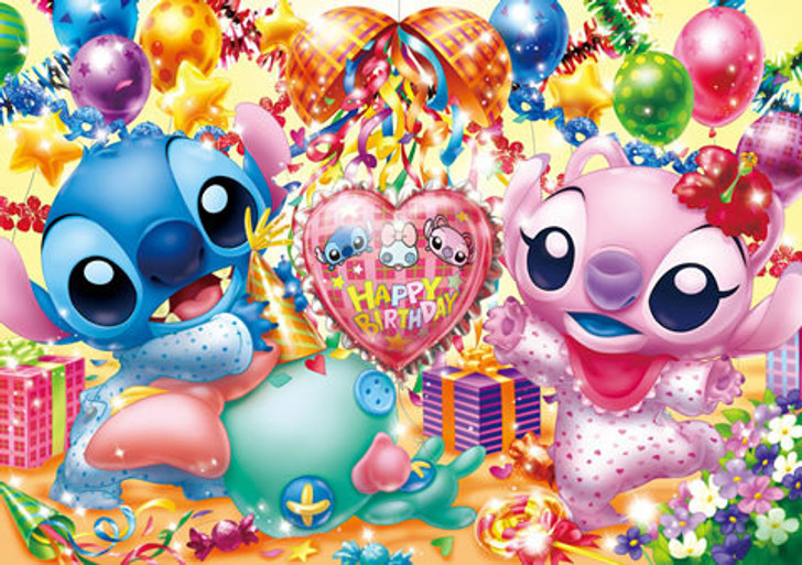 Disney - うさお Tenyo Japan Jigsaw Puzzle D-200-893 Disney Stitch Happy