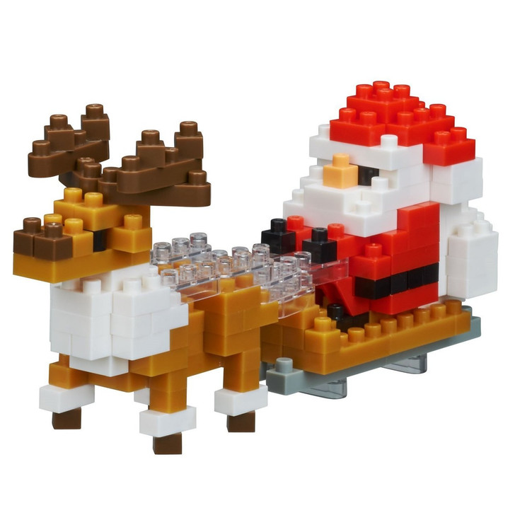 Kawada NBC-234 nanoblock Santa Claus and Reindeer (4972825205662)