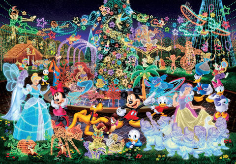 Tenyo Japan Jigsaw Puzzle D-500-391 Disney All Characters (500 Pieces) (4905823933916)