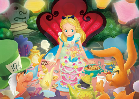 Tenyo Japan Jigsaw Puzzle D-500-394 Disney Alice in Wonderland (500 Pieces) (4905823933947)