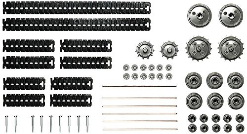Tamiya 69917 Track and Wheel Set Black/Metallic Gray (4950344699179)