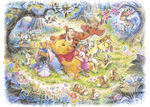 Tenyo Japan Jigsaw Puzzle D-500-421 Disney Winnie-the-Pooh (500 Pieces) (4905823934210)