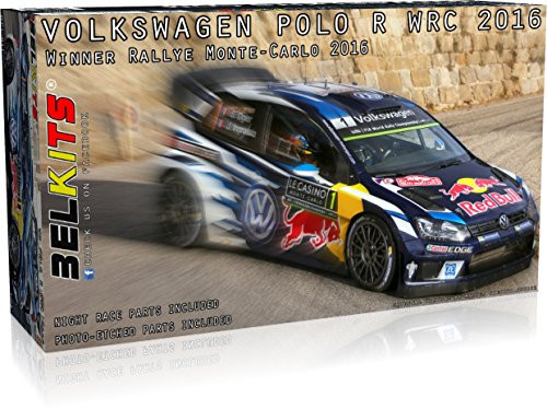Aoshima (BELKitS) 03173 Volkswagen Polo R WRC 2016 1/24 Scale Kit (4905083103173)