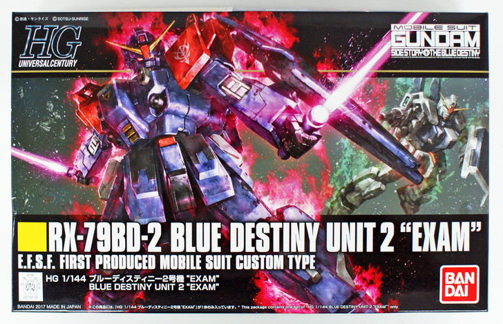 Bandai HGUC 208 Gundam BLUE DESTINY UNIT 2 'EXAM' 1/144 Scale Kit