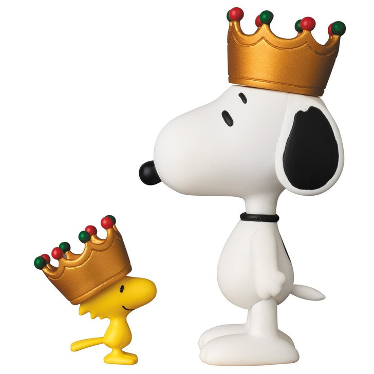 Medicom UDF-357 Ultra Detail Figure Peanuts Series 6 Crown Snoopy & Woodstock (4530956153575)