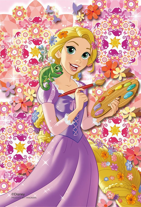 Yanoman Prism Art Jigsaw Petit Puzzle 97-168 Disney Tangled Rapunzel (70 Pieces) (4979817971680)