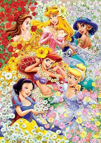 Tenyo Japan Jigsaw Puzzle DG-315-104 Disney Floral Wedding (315 Pieces) (4905823851043)