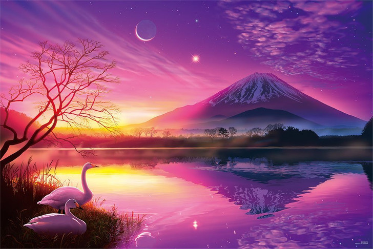 Yanoman Jigsaw Puzzle 10-1302 KAGAYA Mt.Fuji at Dawn (1000 Pieces) (4979817133026)