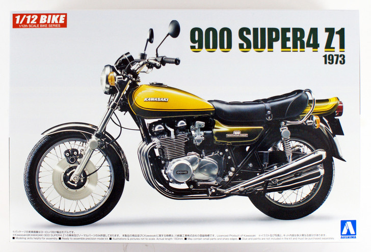 Aoshima 55311 Bike 56 Kawasaki 900 Super4 Z1w/ Custom Parts 1/12 scale kit