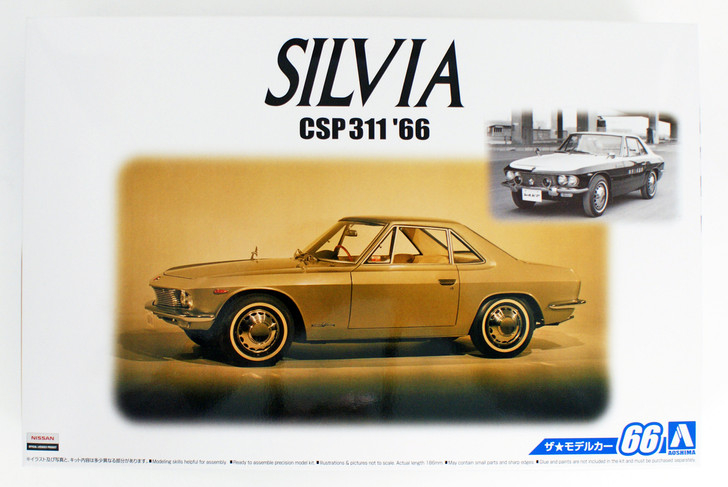 Aoshima 55502 The Model Car 66 Nissan CSP311 Silvia 1966 1/24 scale kit