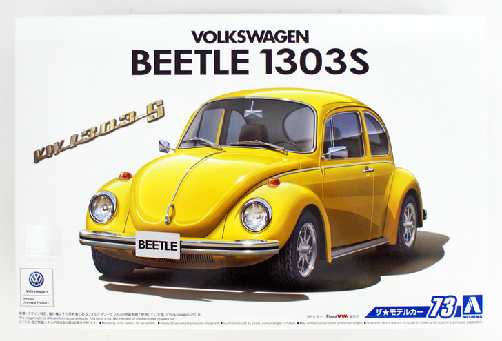 Aoshima 55526 The Model Car 73 Volkswagen 13AD Beetle 1303S 1973 1/24 scale kit