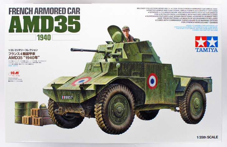 Tamiya 32411 French Armored Car AMD35 (1940) 1/35 Scale Kit