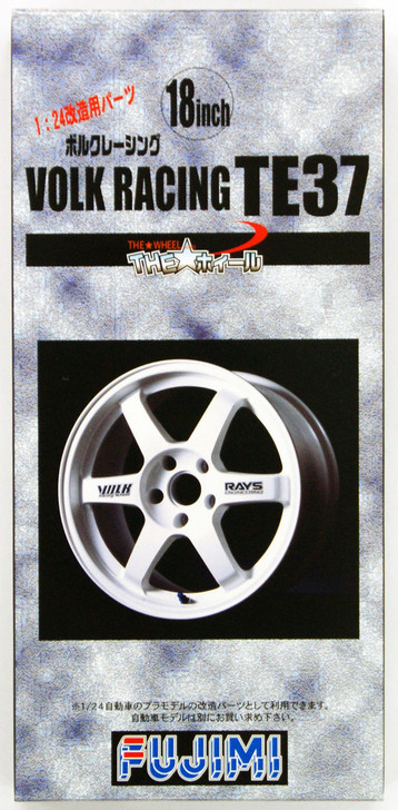 Fujimi TW11 Volk Racing TE37 Wheel & Tire Set 18 inch 1/24 Scale Kit (4968728192796)