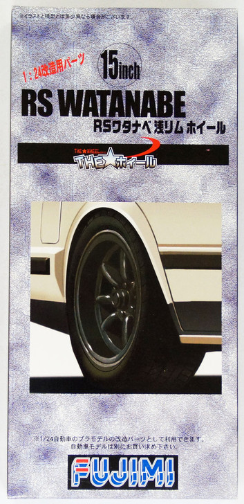 Fujimi TW30 RS Watanabe Wheel & Tire Set 15 inch 1/24 scale kit (4968728192994)