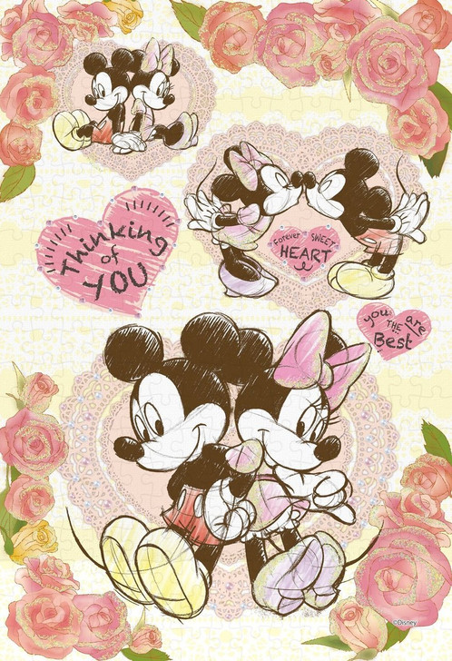 Epoch Jigsaw Puzzle Decoration 73-003 Disney Mickey & Minnie You are the Best (300 Pieces)