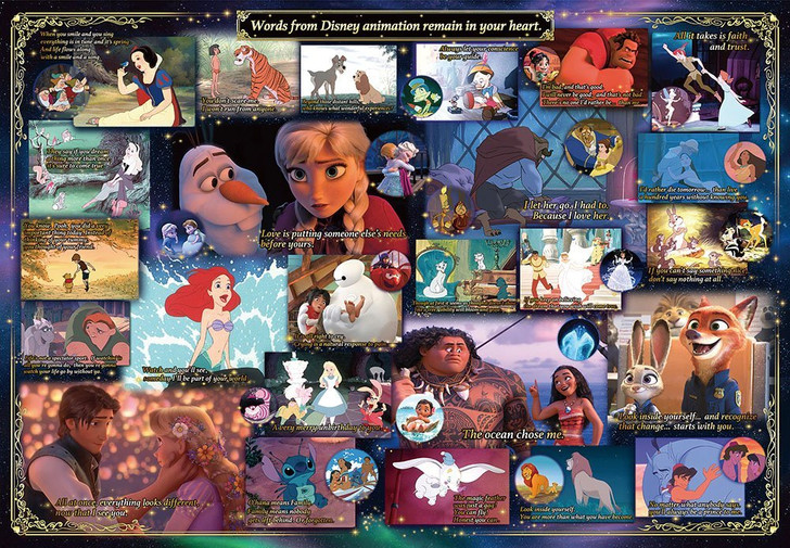 Tenyo Japan Jigsaw Puzzle D-1000-476 Disney Words That Stay in Our Heart (1000 Pieces) (4905823944769)