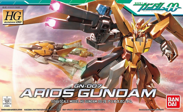 Bandai HG OO 28 GN-007 ARIOS GUNDAM 1/144 scale kit (4573102579300)