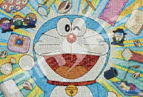 Ensky Jigsaw Puzzle 1000T-87 Doraemon Mosaic | PlazaJapan