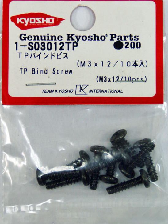 Kyosho 1-S03012TP TP Bind Screw(M3x12/10pcs)