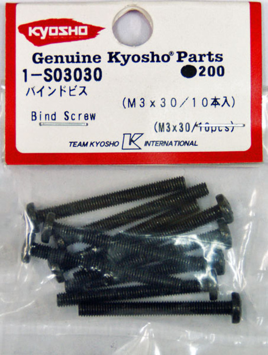 Kyosho 1-S03030 Bind Screw(M3x30/10pcs)