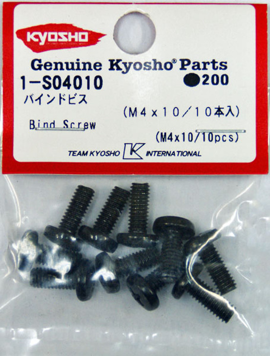 Kyosho 1-S04010 Bind Screw(M4x10/10pcs)