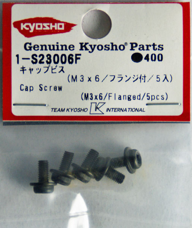 Kyosho 1-S23006F Cap Screw (M3x6/Flanged/5pcs)