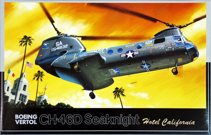 Fujimi H02 CH-46D Seaknight Hotel California 1/72 Scale Kit (4968728270029)
