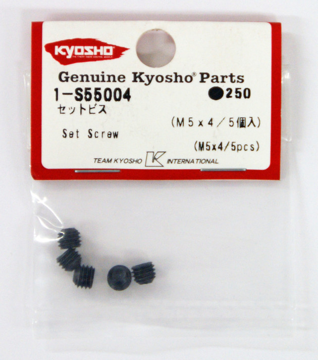 Kyosho 1-S55004 Set Screw(M5x4/5pcs) (4548565141944)