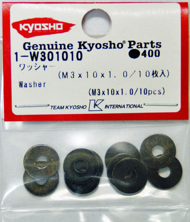 Kyosho 1-W301010 Washer (M3x10x1.0/10pcs)