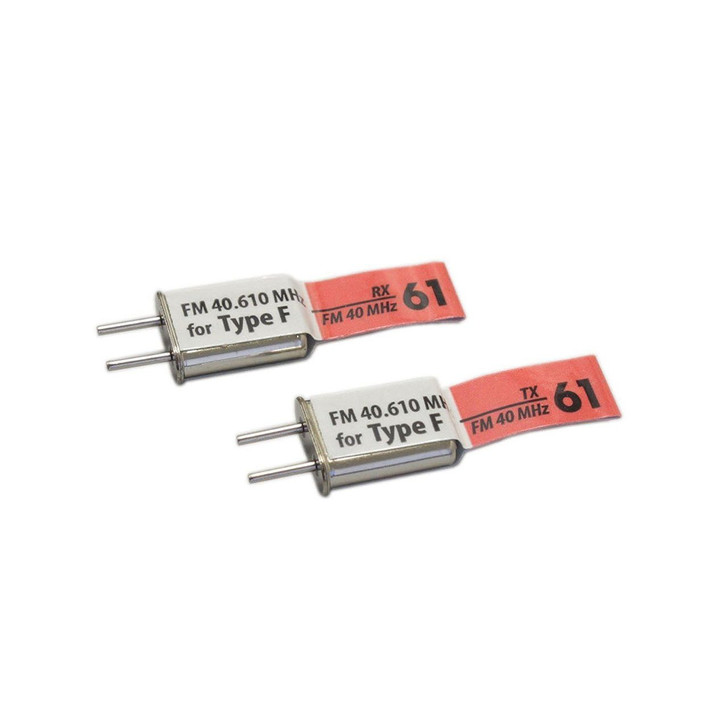 Kyosho 36210-F61 CRYSTAL SET FM40MHz-61BAND (FOR FUTABA) (4955439778432)
