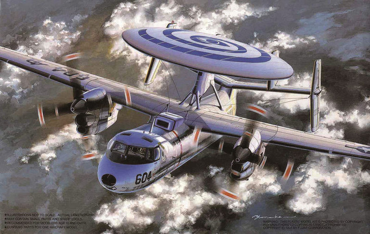 Fujimi H23 Grumman E-2C Hawkeye Screw Top 1/72 Scale Kit (4968728720692)