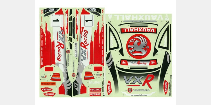 Kyosho 39262-1 Sponsor Decal(Vauxhall BTCC Astra Coupe)