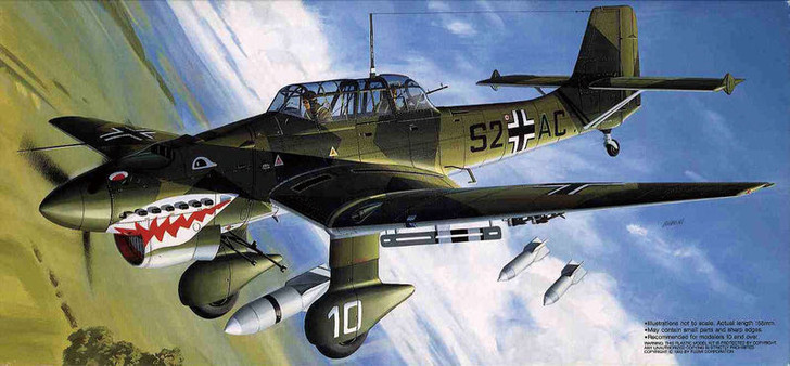 Fujimi F17 Ju-87B STUKA Shark Mouse 1/72 Scale Kit (4968728351339)